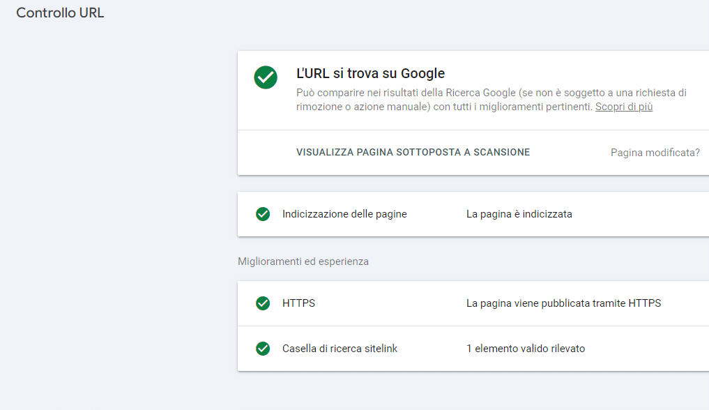 controllo url google search console come funziona